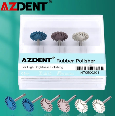 KIT CAUCHO DE PULIDO ESPIRAL  AZDENT