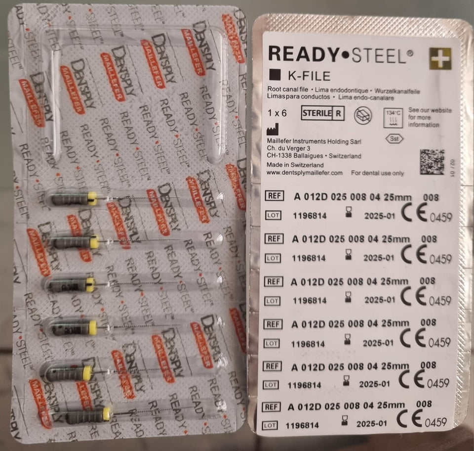 LIMAS K FILE 25mm  #6   #8     #10