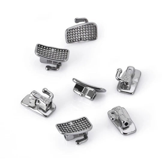 Tubo bucal AZDENT para primer molar, monobloque no convertible, adhesivo Roth 0.022, 50 juegos/caja
