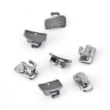 Tubo bucal AZDENT para primer molar, monobloque no convertible, adhesivo Roth 0.022, 50 juegos/caja