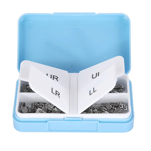 Tubo bucal AZDENT para primer molar, monobloque no convertible, adhesivo Roth 0.022, 50 juegos/caja