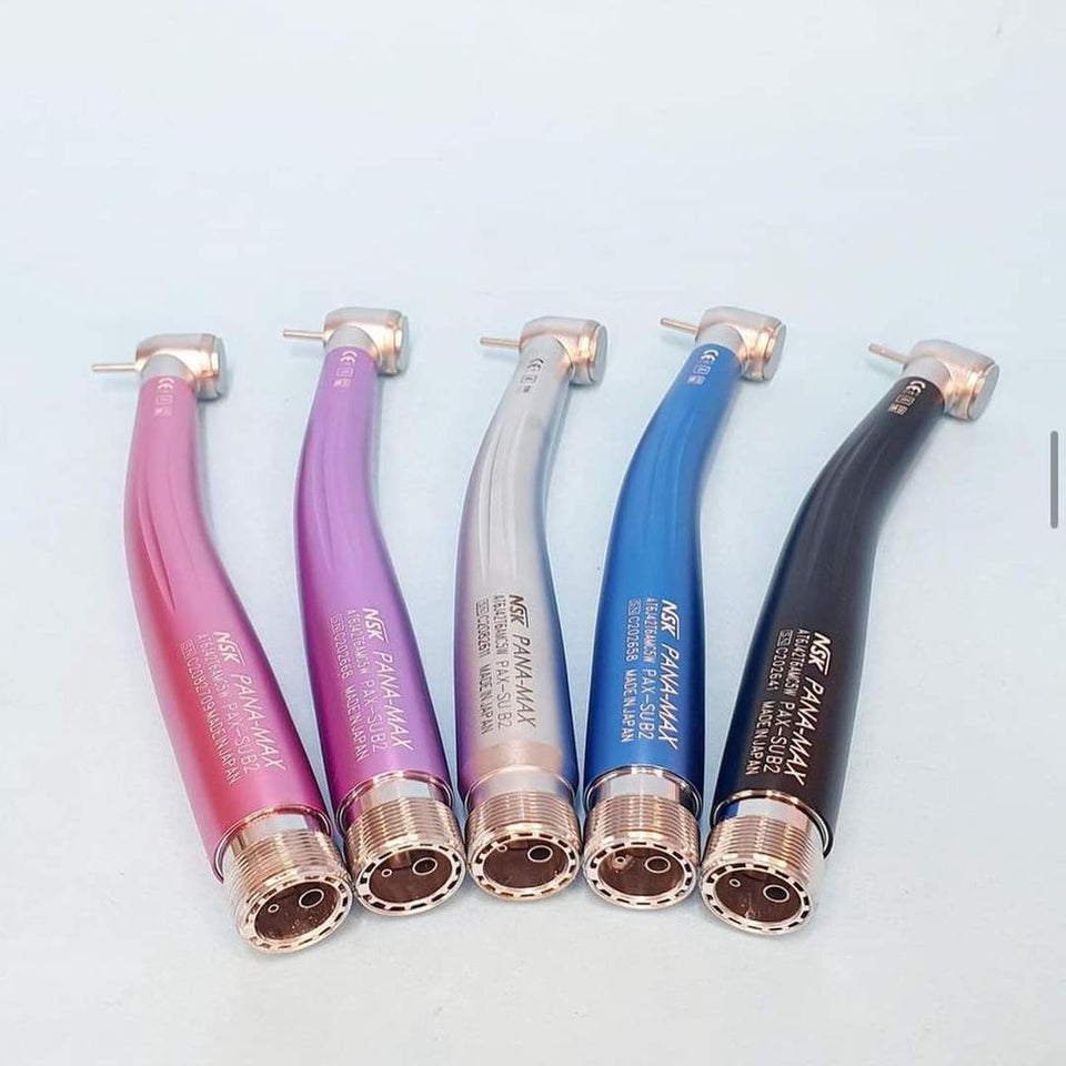PIEZA DE MANO DE ALTA VELOCIDAD PUSH BUTTON  LED,  NSK AZUL, LILA, NEGRO, ROSADO, GRIS