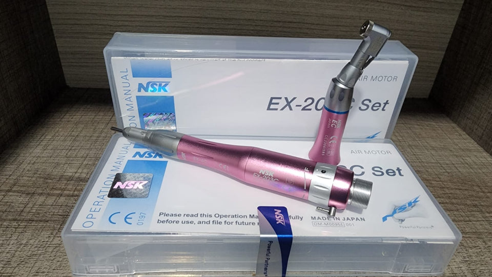 MICROMOTOR NSK 203 C SET AZUL, LILA, NEGRO, ROSADO, GRIS