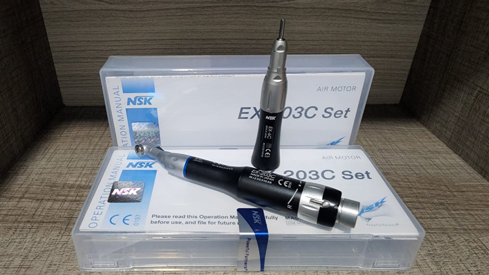 MICROMOTOR NSK 203 C SET AZUL, LILA, NEGRO, ROSADO, GRIS